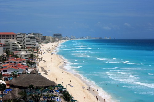 Пляж Канкун в Мексике