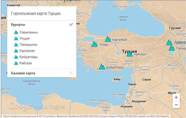 Кайсери турция карта