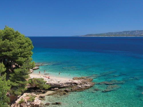 View of a beach in Croatia